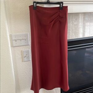 Elegant Red Women's Skirt